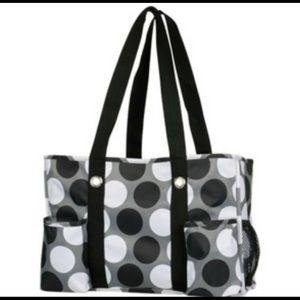 NWT Thirty-One Paparazzi Dot Organizing Tote Bag